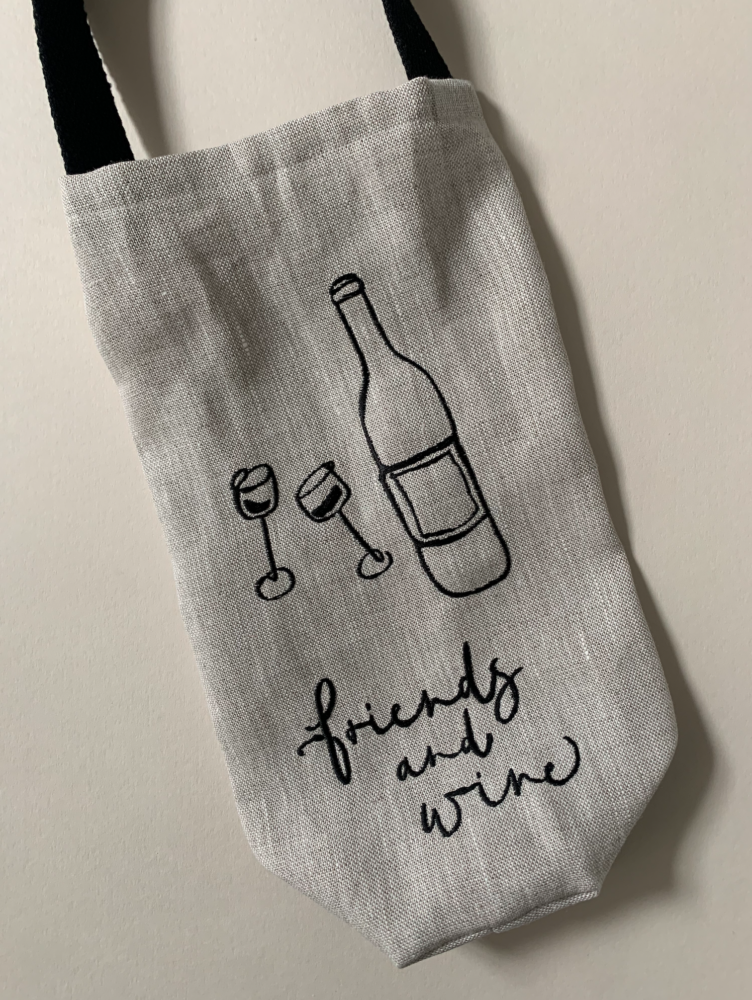 Friends and Wine Wine Bag