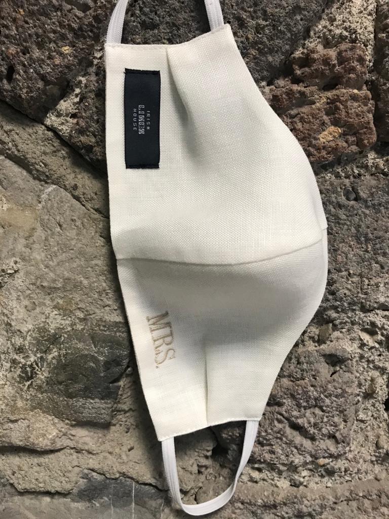 Weddings Female Linen Face masks Irishlinenhouse